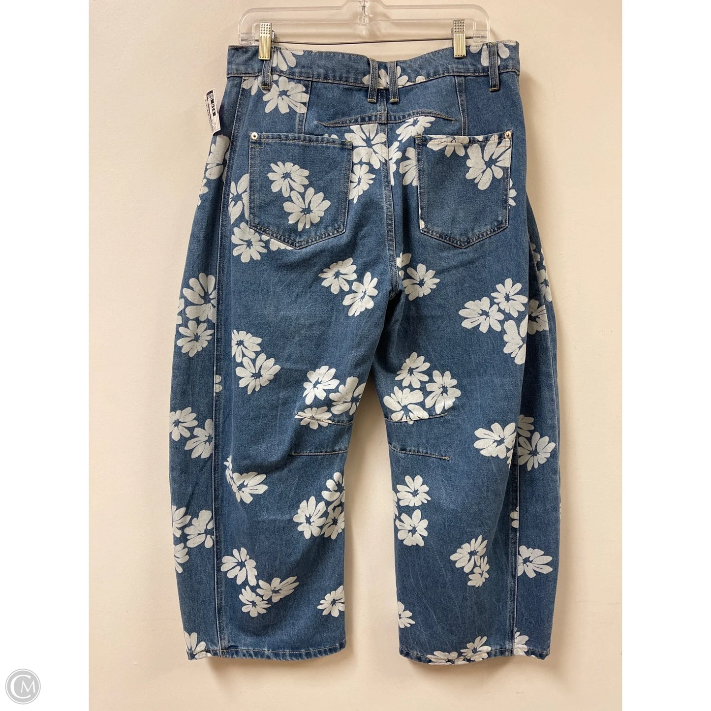 Jeans Straight By Ee Some In Blue Denim, Size: 12