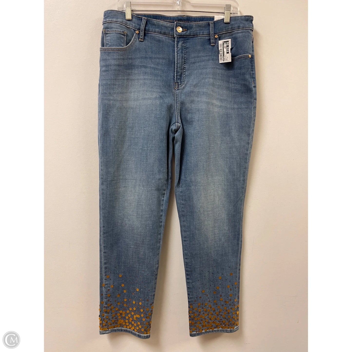 Jeans Boyfriend By Chicos In Blue Denim, Size: 14