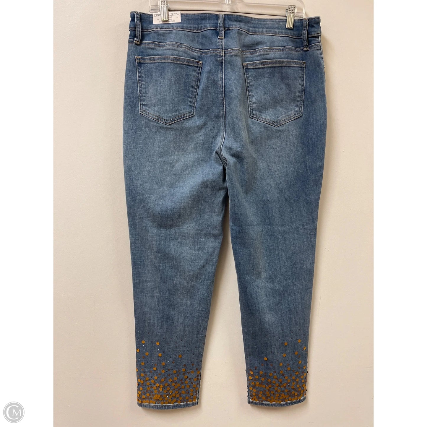 Jeans Boyfriend By Chicos In Blue Denim, Size: 14
