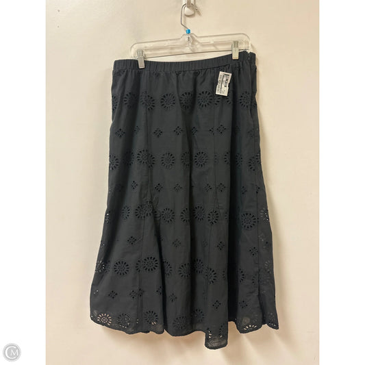 Skirt Maxi By Adiva In Black, Size: 16