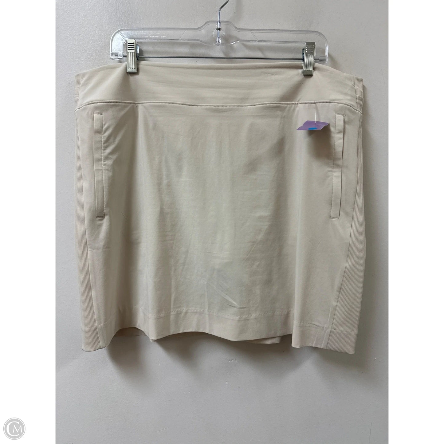 Athletic Skort By Members Mark In Cream, Size: Xl
