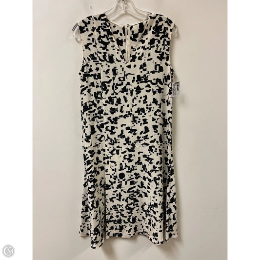 Dress Casual Midi By Clothes Mentor In Black & Cream, Size: S