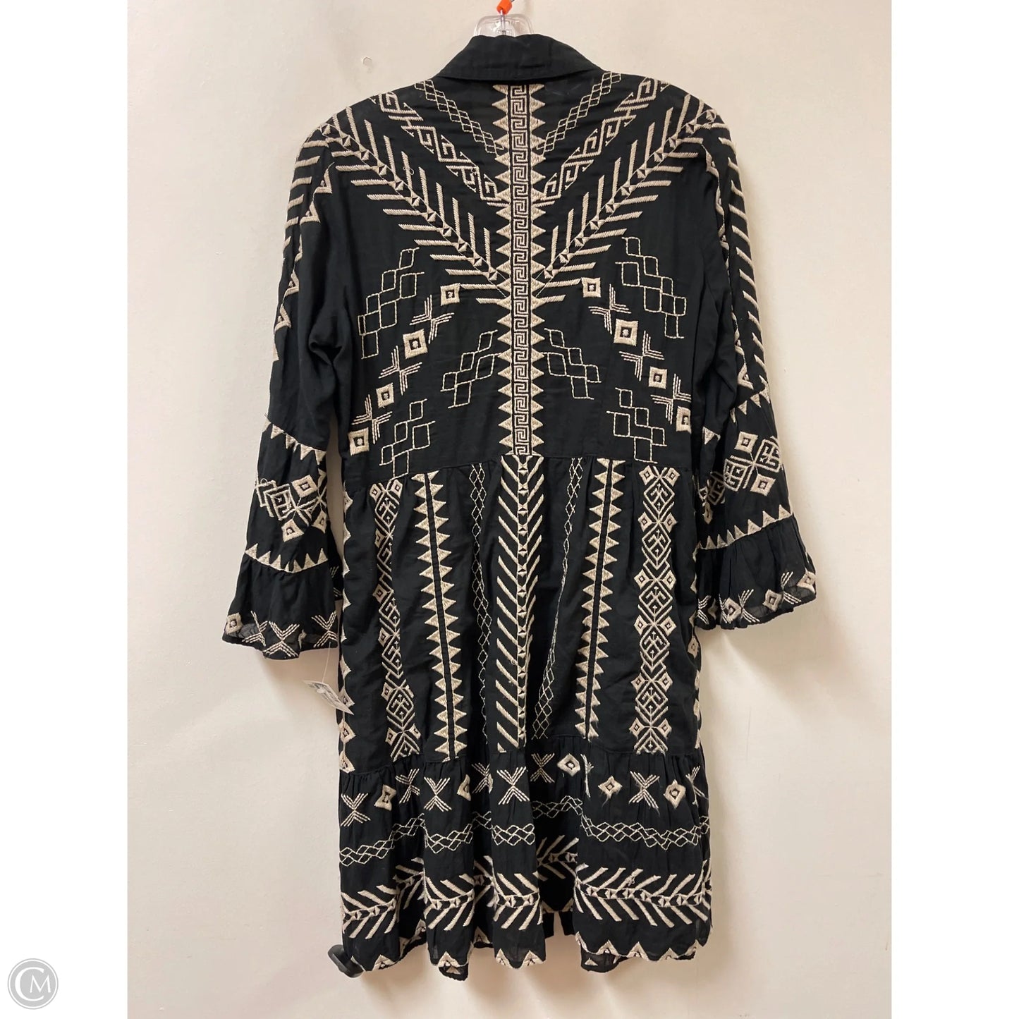 Dress Casual Short By Johnny Was In Black & Cream, Size: Xs