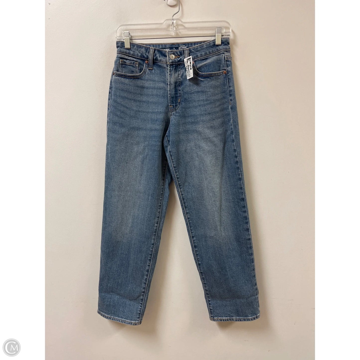 Jeans Straight By Old Navy In Blue Denim, Size: 2p