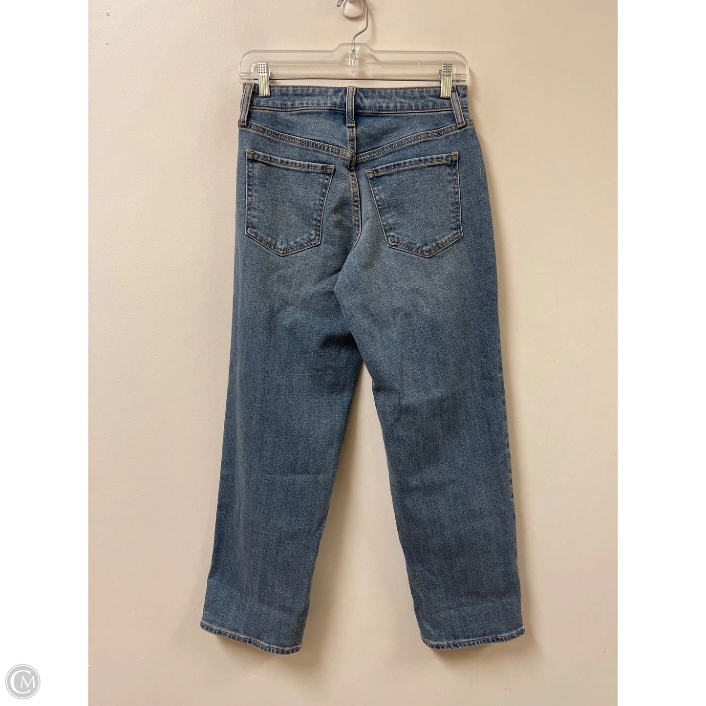 Jeans Straight By Old Navy In Blue Denim, Size: 2p