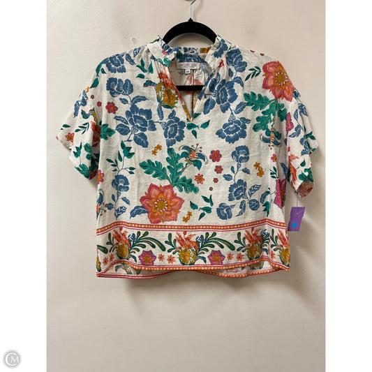 Top Short Sleeve By Rachel Zoe In Floral Print, Size: Xs