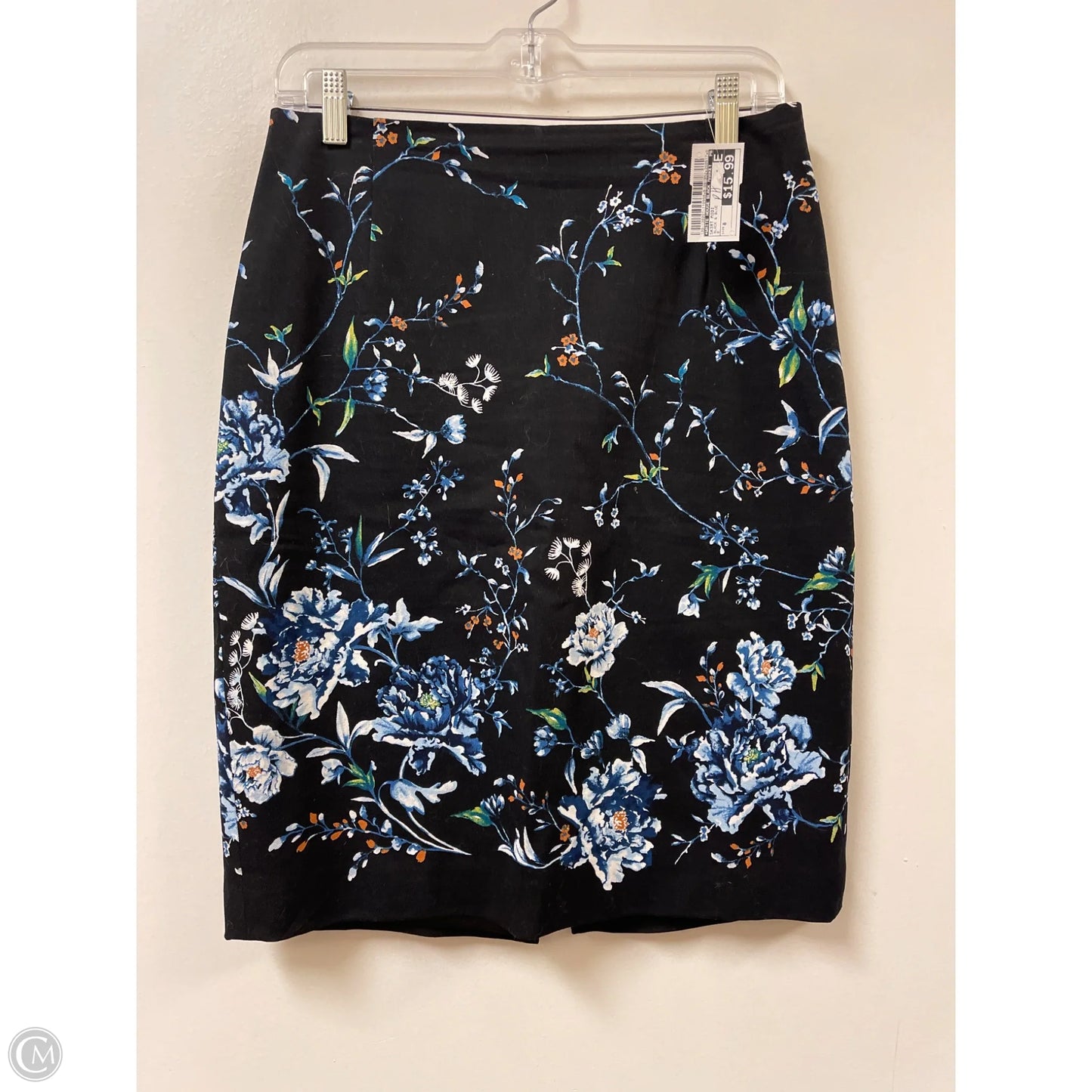 Skirt Midi By White House Black Market In Black & Blue, Size: 8