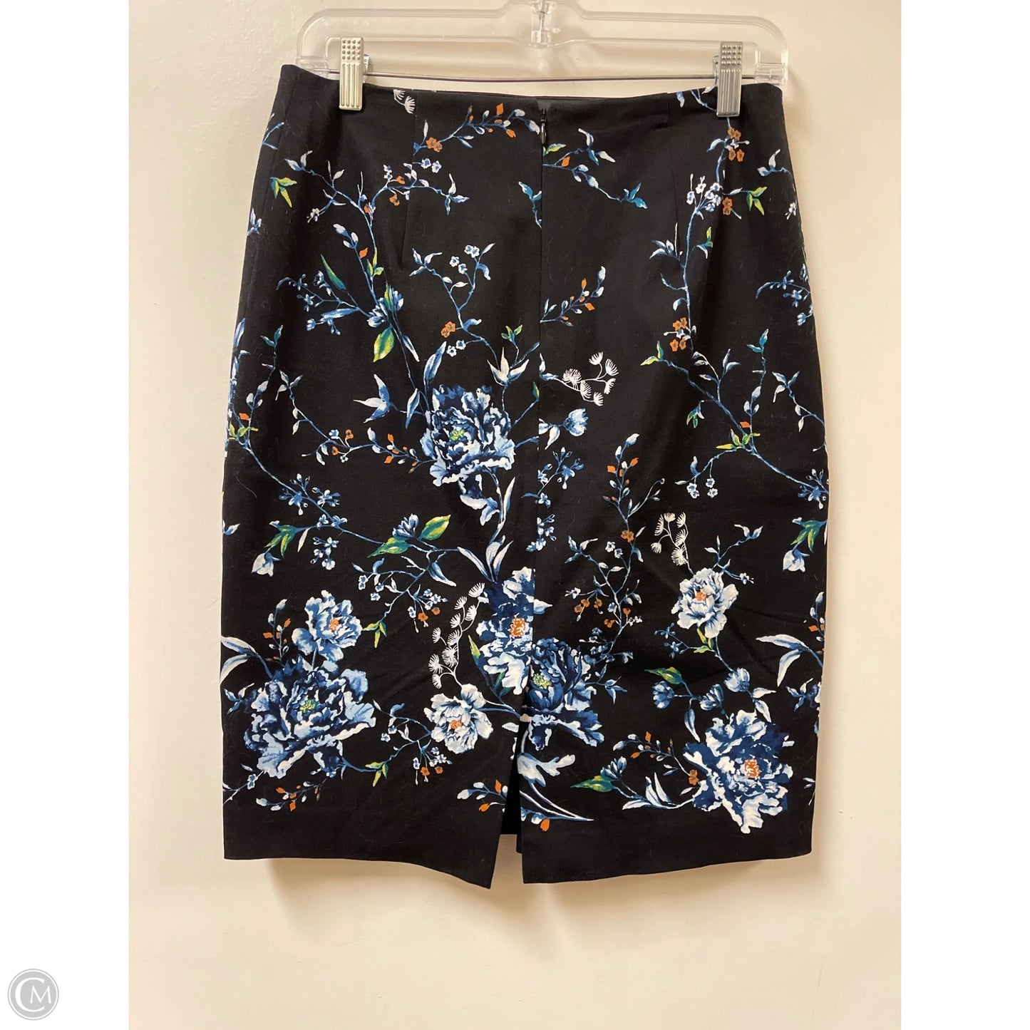 Skirt Midi By White House Black Market In Black & Blue, Size: 8
