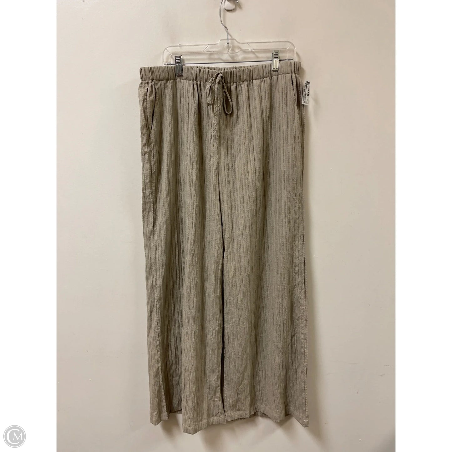Pants Wide Leg By Clothes Mentor In Cream, Size: 16
