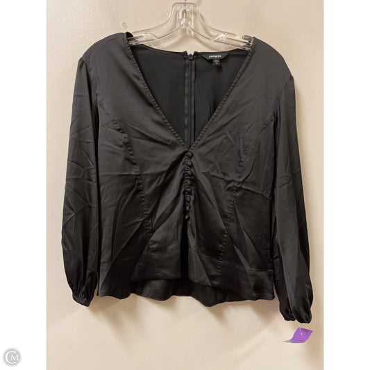 Top Long Sleeve By Express In Black, Size: L