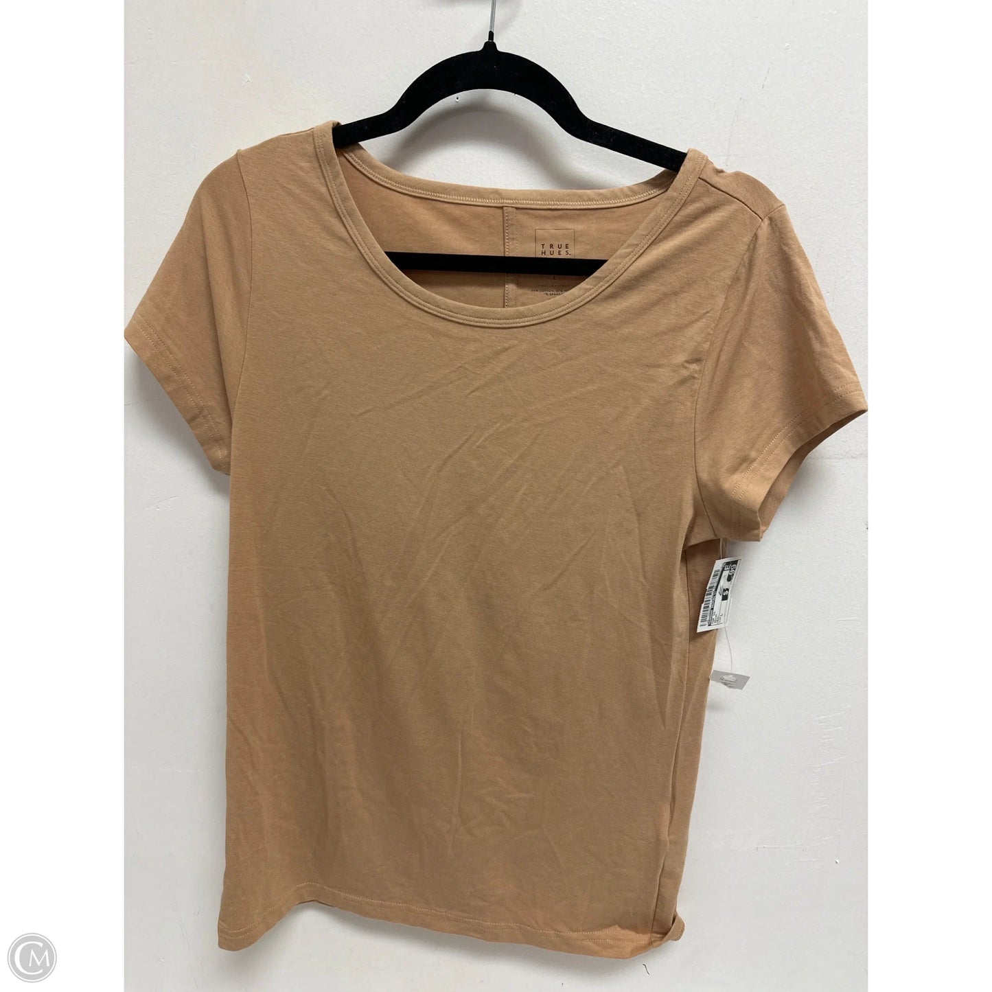 Top Short Sleeve By Banana Republic In Brown, Size: L