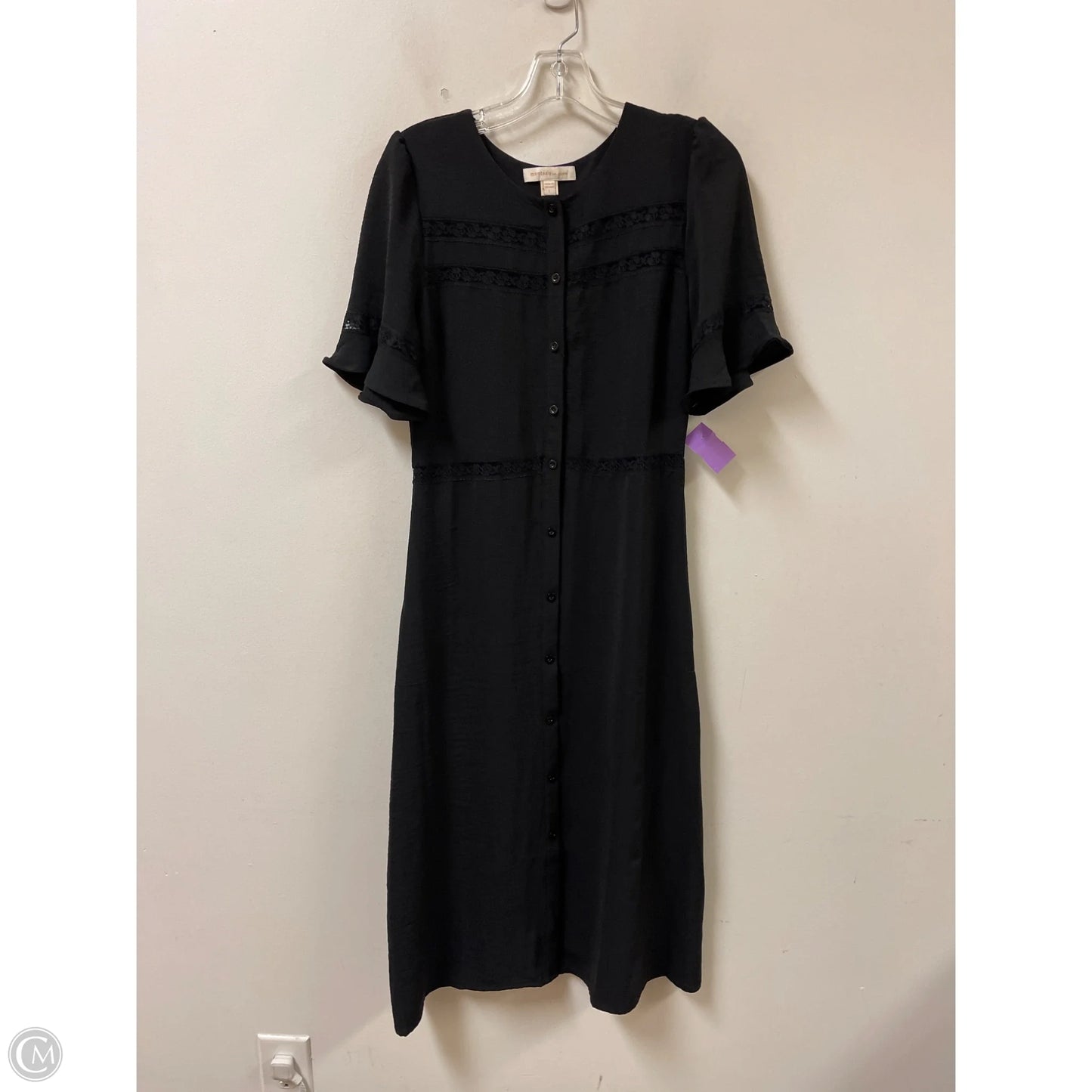 Dress Casual Midi By Monteau In Black, Size: L