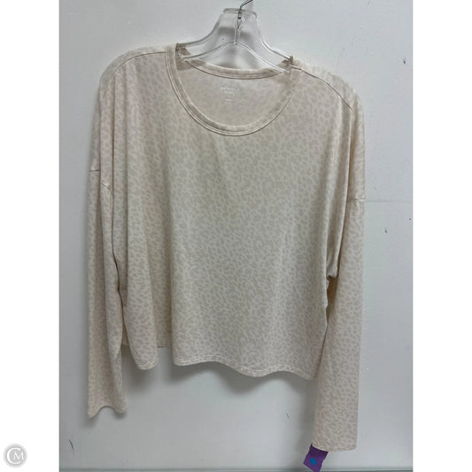 Athletic Top Long Sleeve Crewneck By Old Navy In Animal Print, Size: L