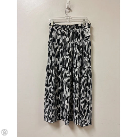 Skirt Maxi By Simply Vera In Black & White, Size: 12