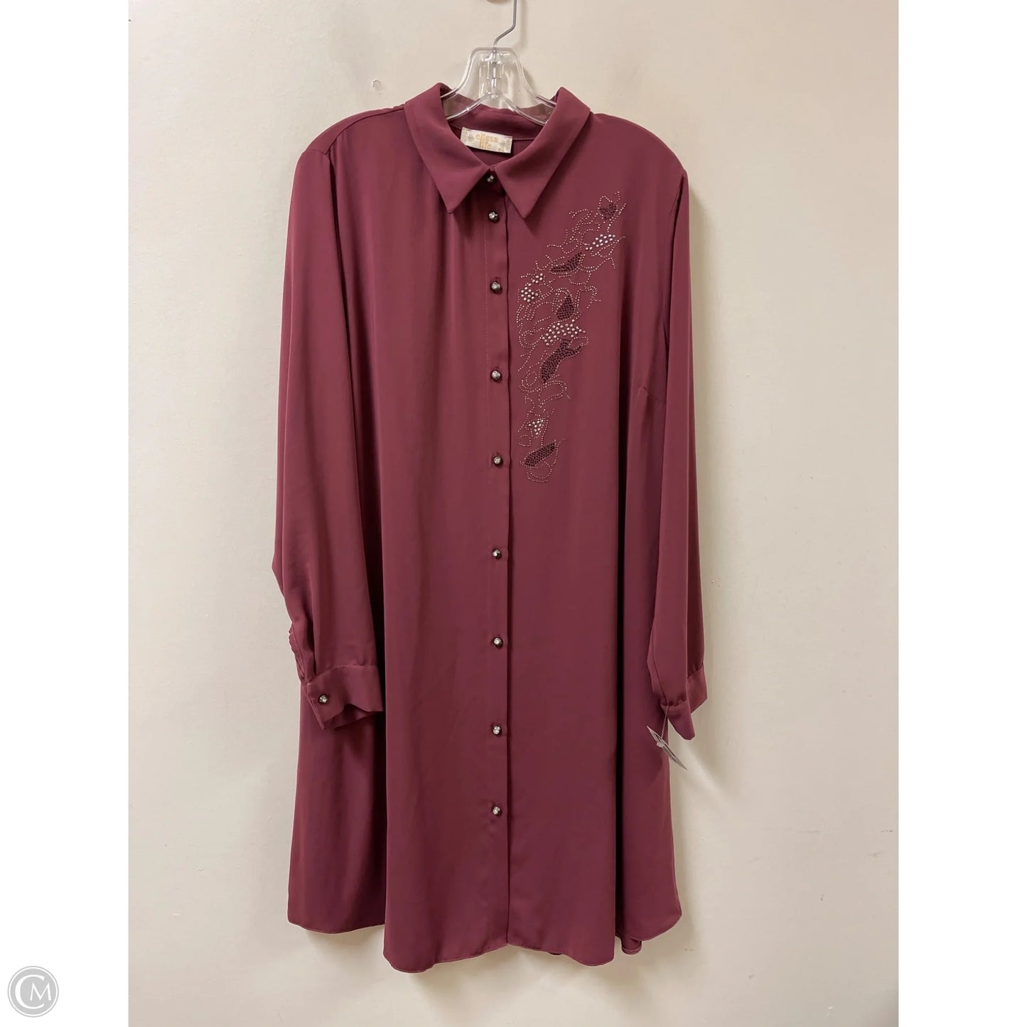 Dress Casual Midi By Clothes Mentor In Purple, Size: Xl