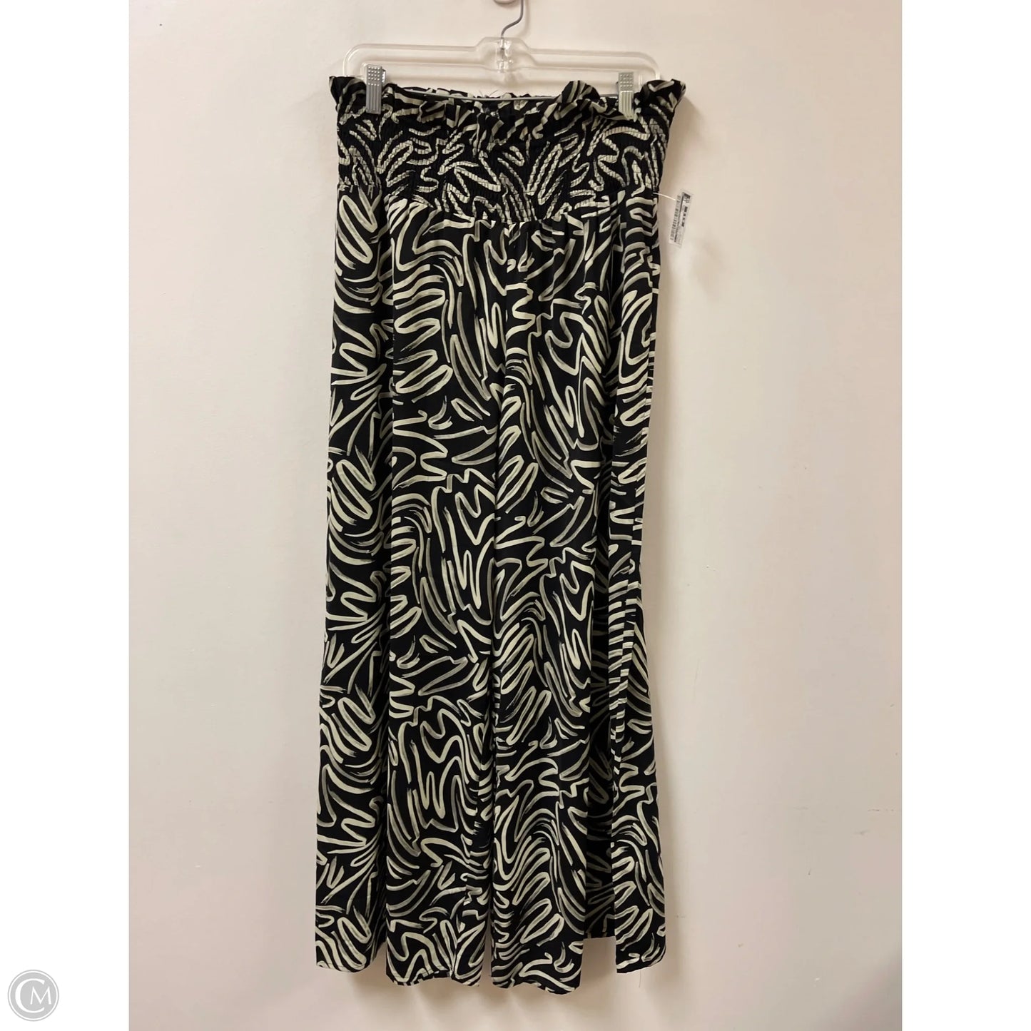 Pants Wide Leg By Clothes Mentor In Black & Cream, Size: 16