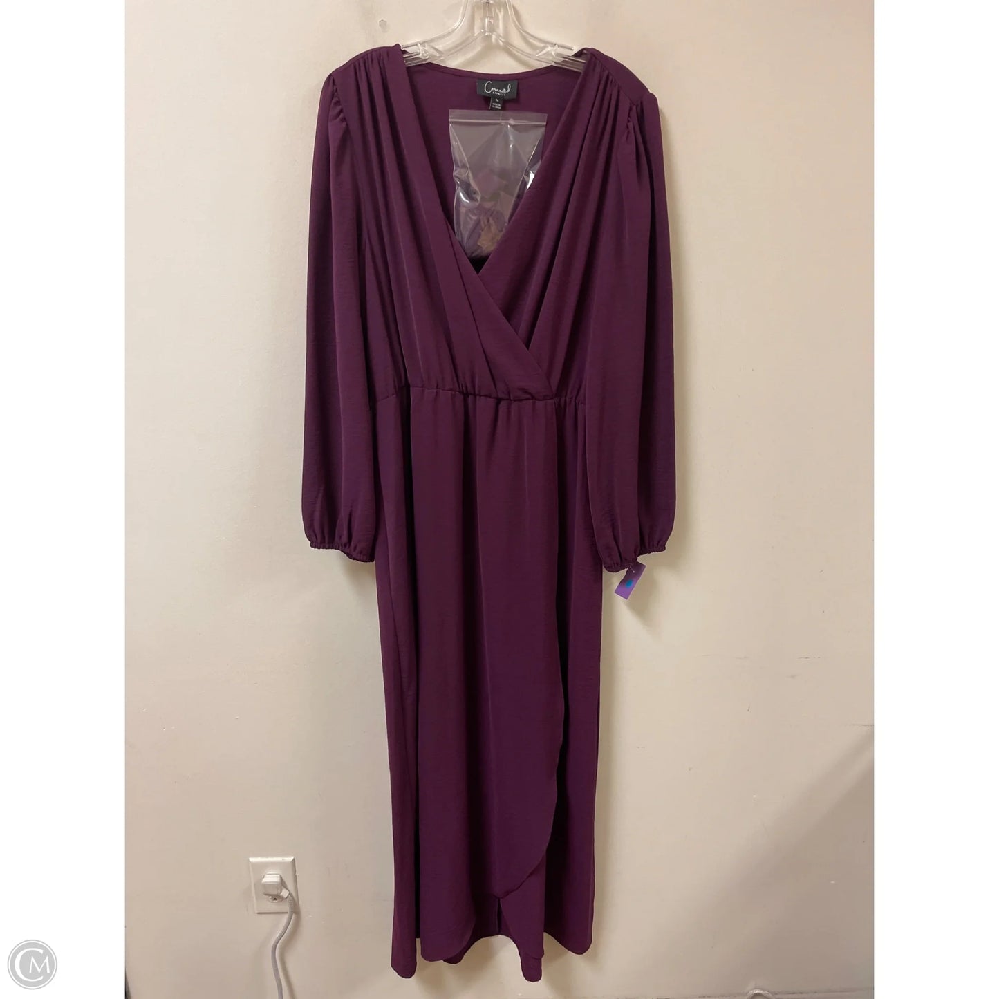 Dress Casual Maxi By Connected Apparel In Purple, Size: L