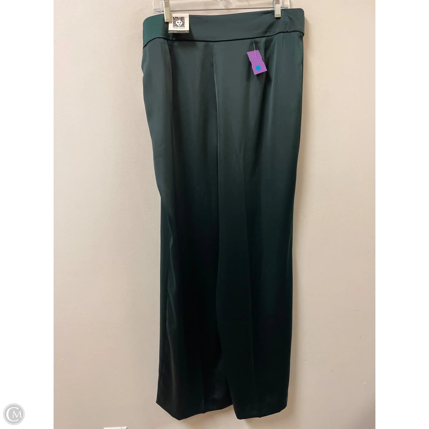 Pants Wide Leg By Anne Klein In Green, Size: 14