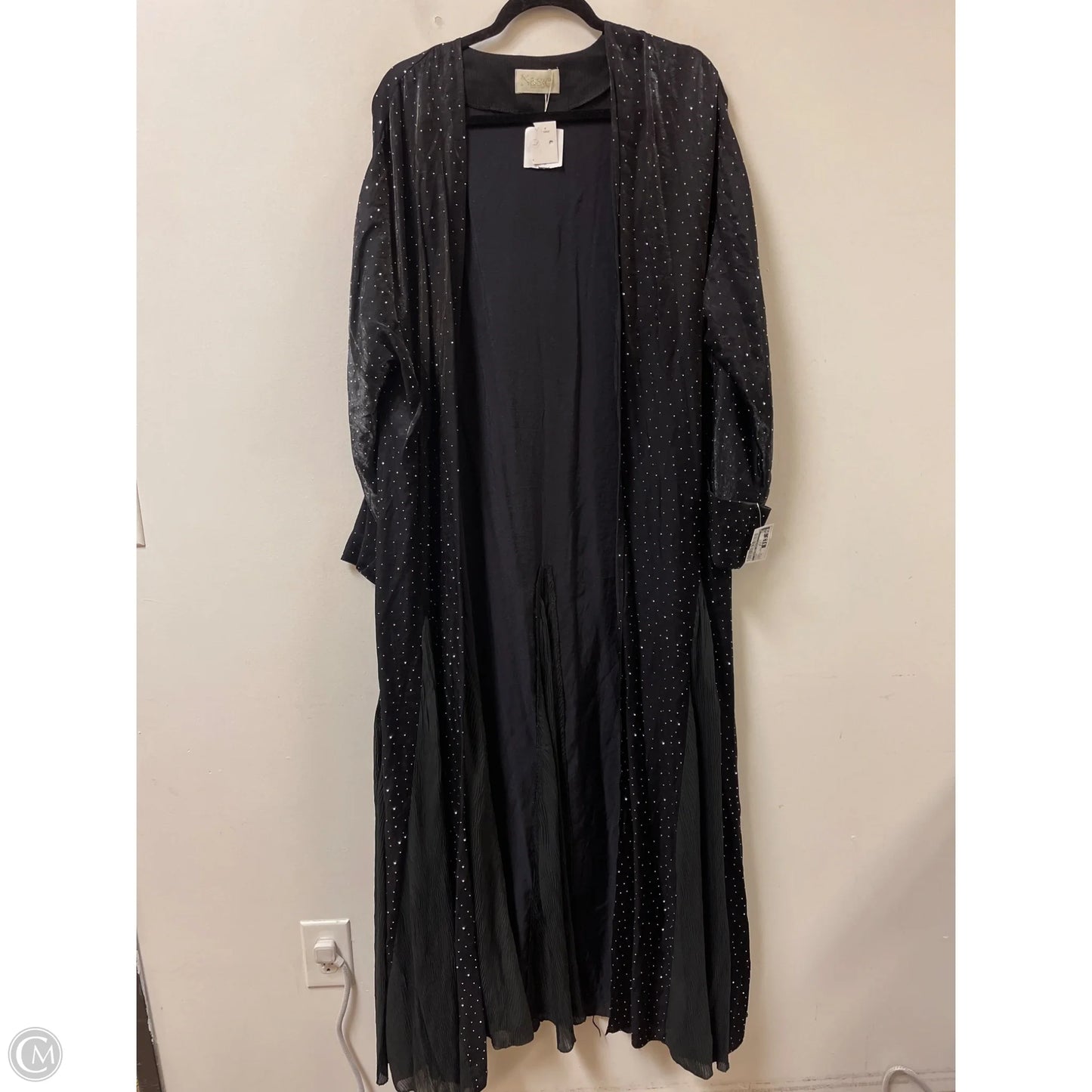 Kimono By Clothes Mentor In Black, Size: Xl