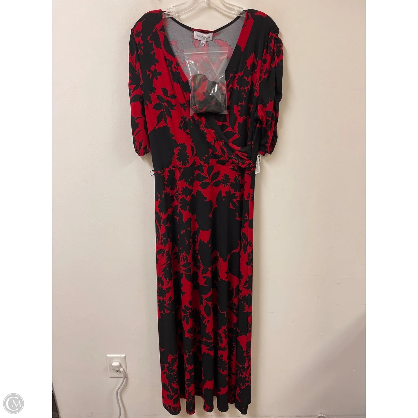 Dress Casual Maxi By Gibson And Latimer In Black & Red, Size: L