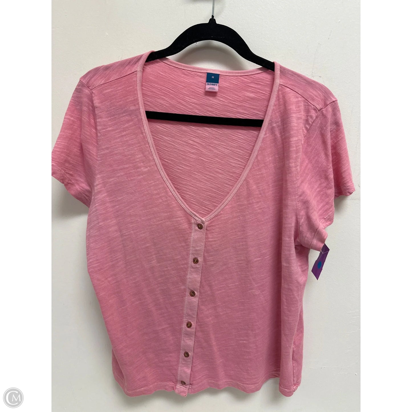 Top Short Sleeve By Old Navy In Pink, Size: M