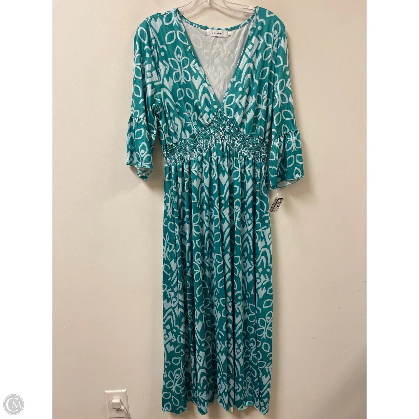 Dress Casual Maxi By Clothes Mentor In Teal, Size: 3x