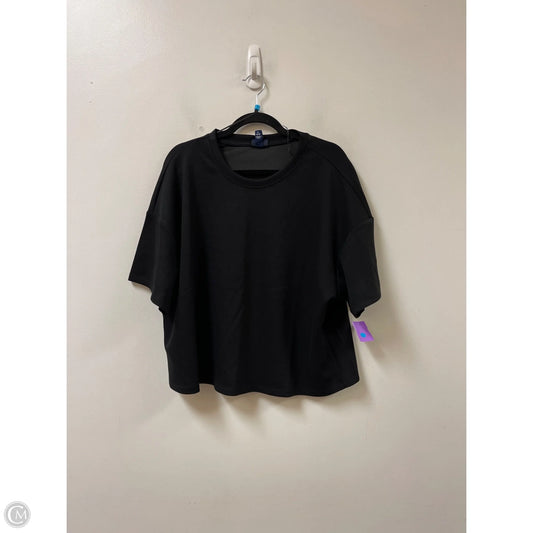 Top Short Sleeve By Scoop In Black, Size: Xl