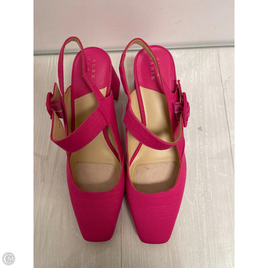 Shoes Heels Block By Alex Marie In Pink, Size: 8.5