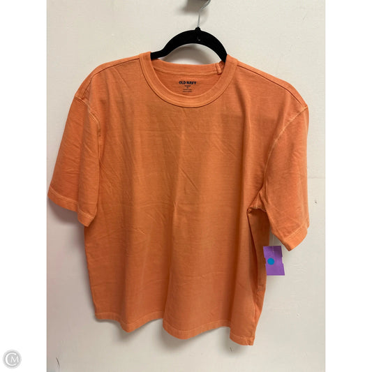 Top Short Sleeve By Old Navy In Orange, Size: Xs