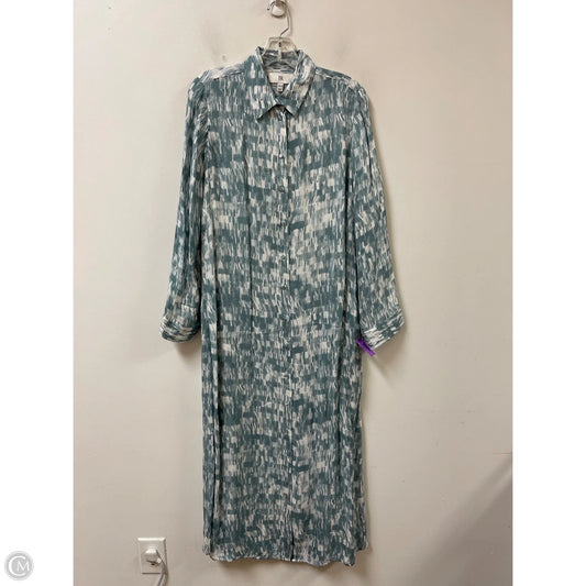 Dress Casual Maxi By Banana Republic In Blue & White, Size: Xs