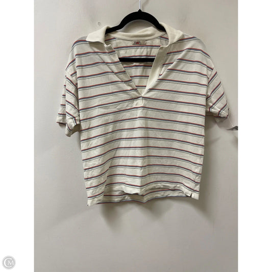 Top Short Sleeve By Faherty In Striped Pattern, Size: S