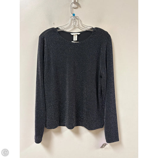 Top Long Sleeve By H&m In Black, Size: Xl