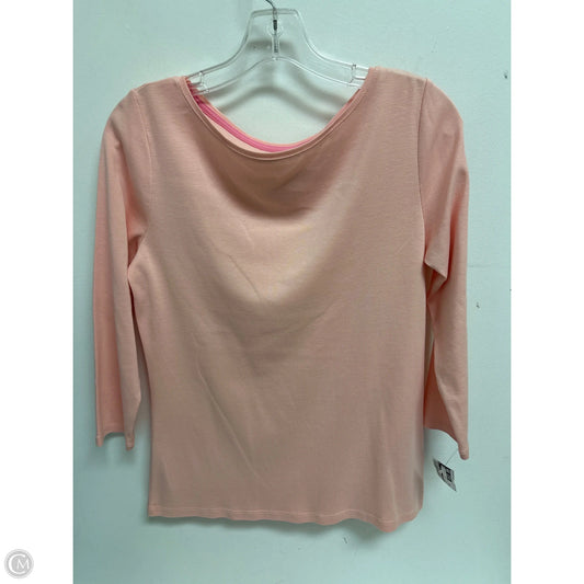 Top Long Sleeve By Talbots In Pink, Size: M