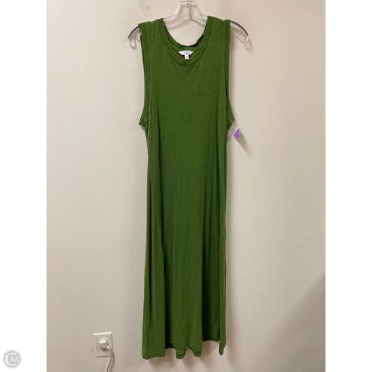 Dress Casual Maxi By Time And Tru In Green, Size: L