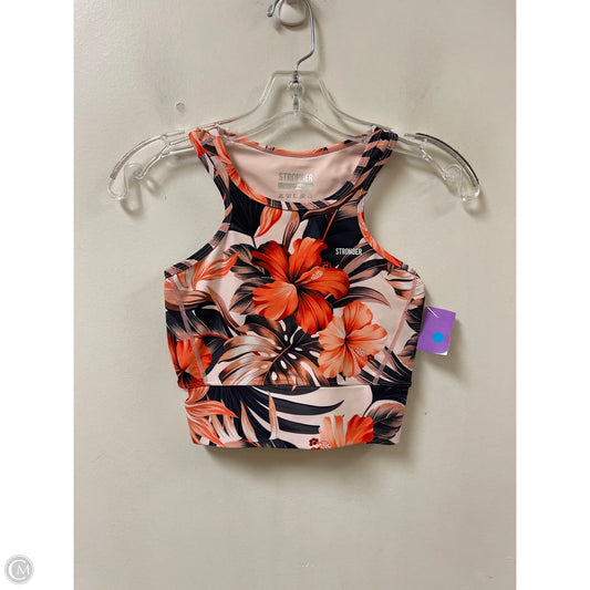 Athletic Bra By Clothes Mentor In Tropical Print, Size: Xs