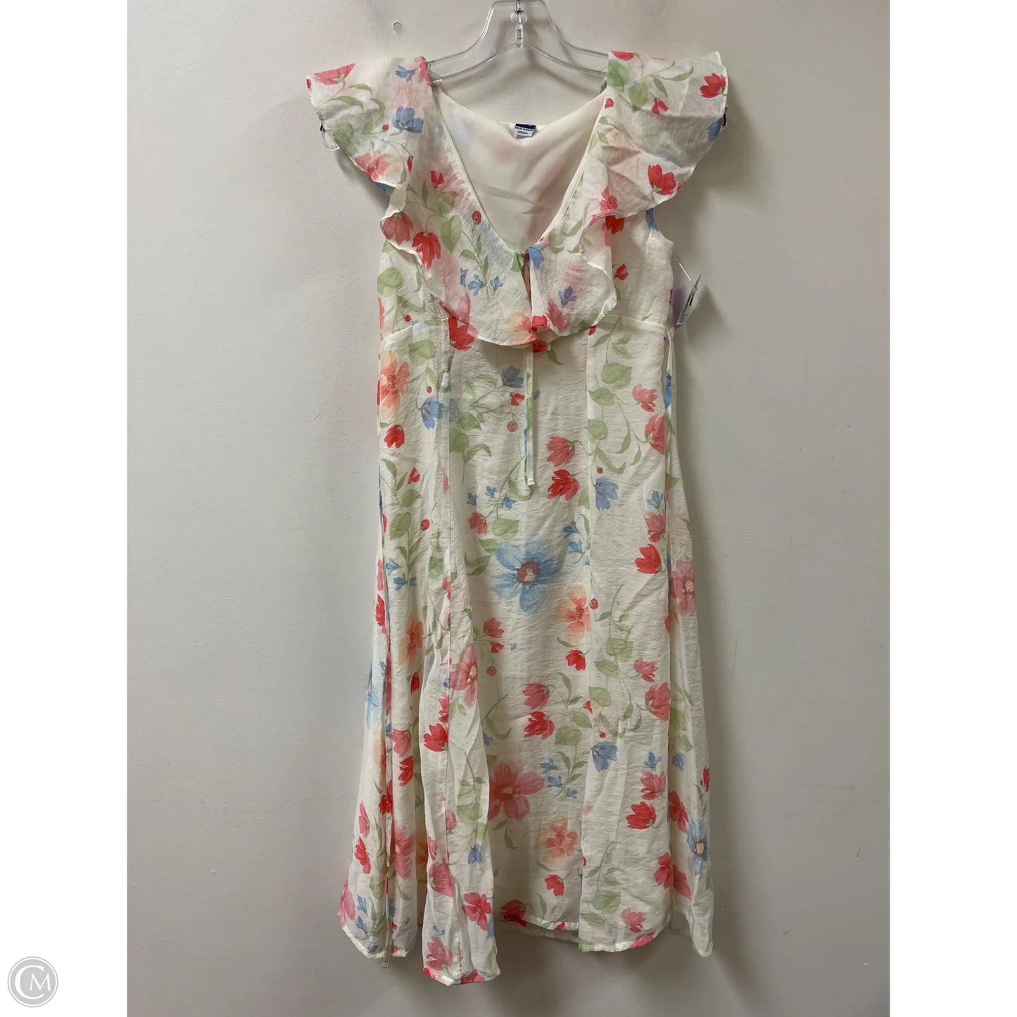 Dress Casual Midi By Old Navy In Floral Print, Size: Sp