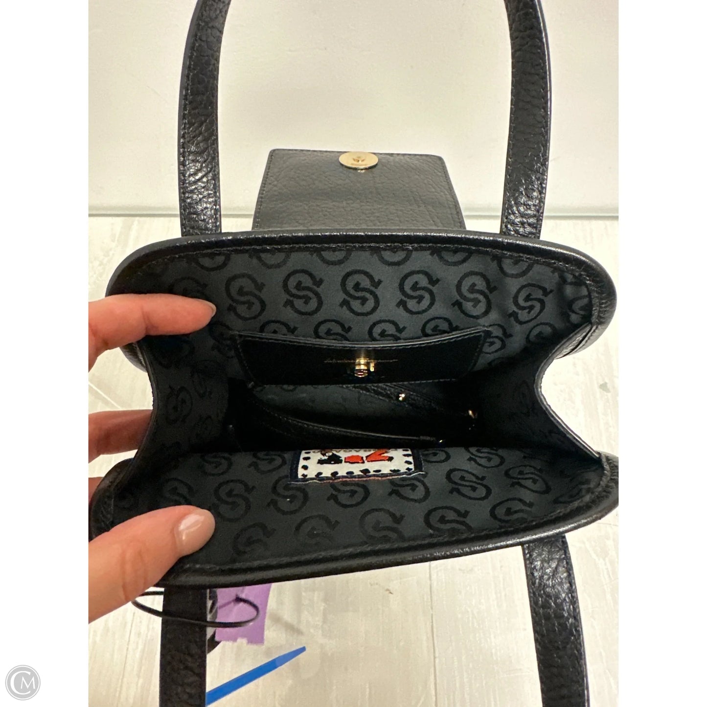 Handbag Luxury Designer By Ferragamo, Size: Small