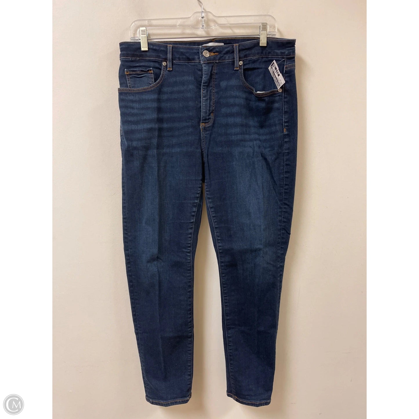 Jeans Skinny By Loft In Blue Denim, Size: 12