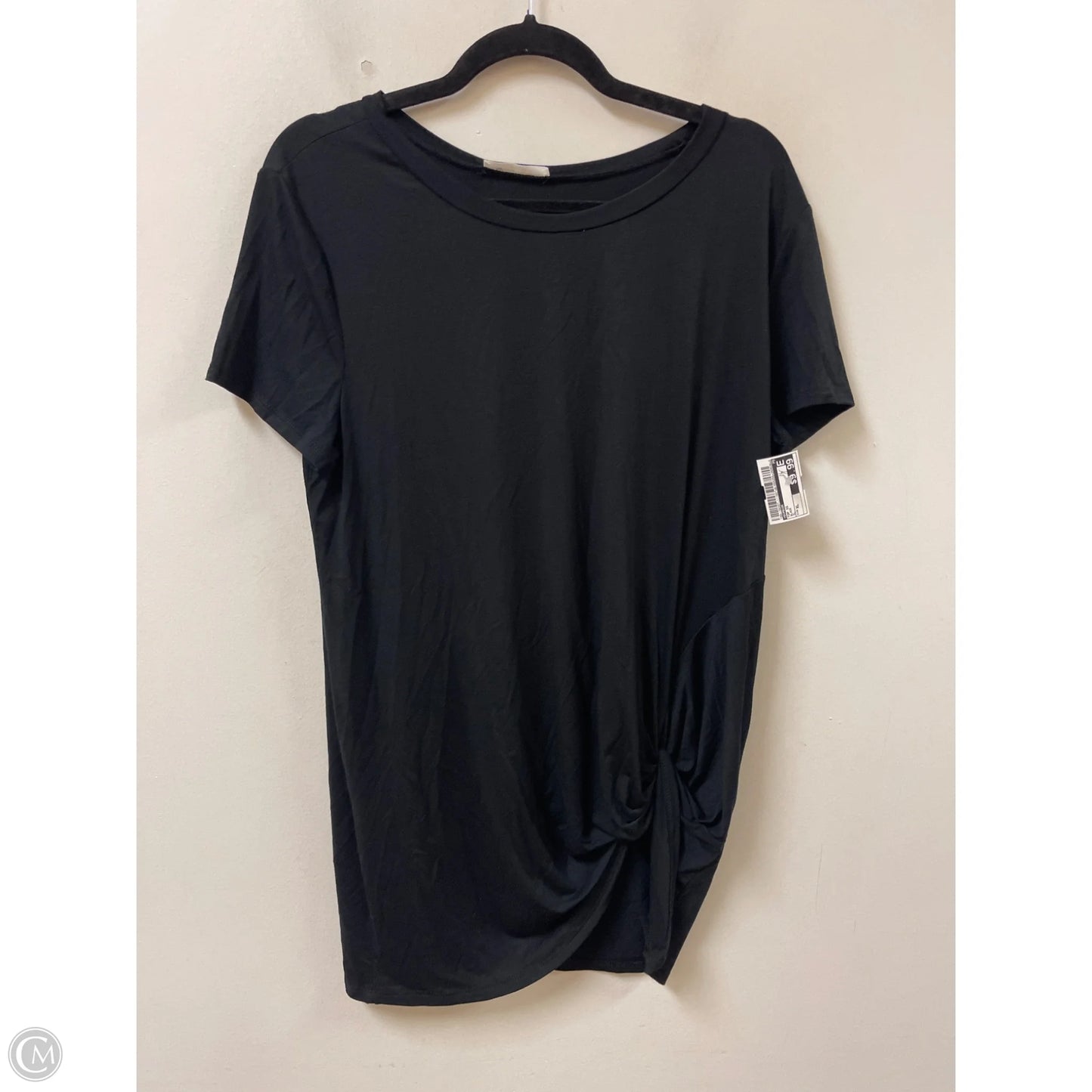Top Short Sleeve By Bombom In Black, Size: Xl