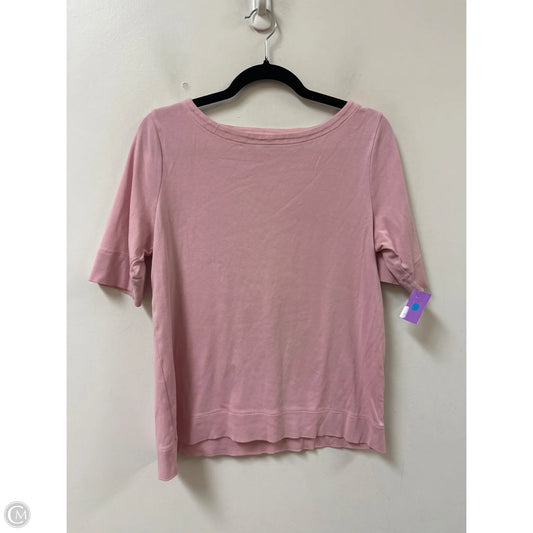 Top Short Sleeve By Chicos In Pink, Size: L
