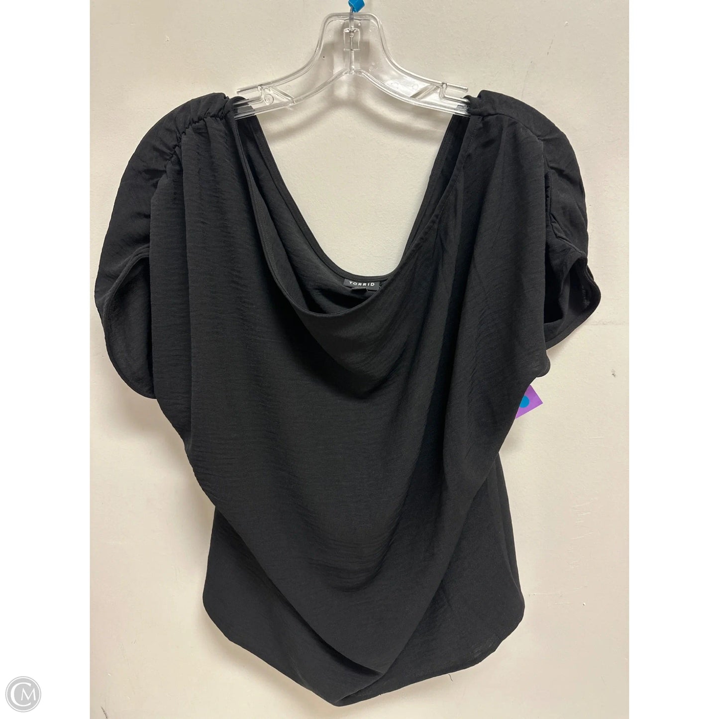 Top Short Sleeve By Torrid In Black, Size: 2x