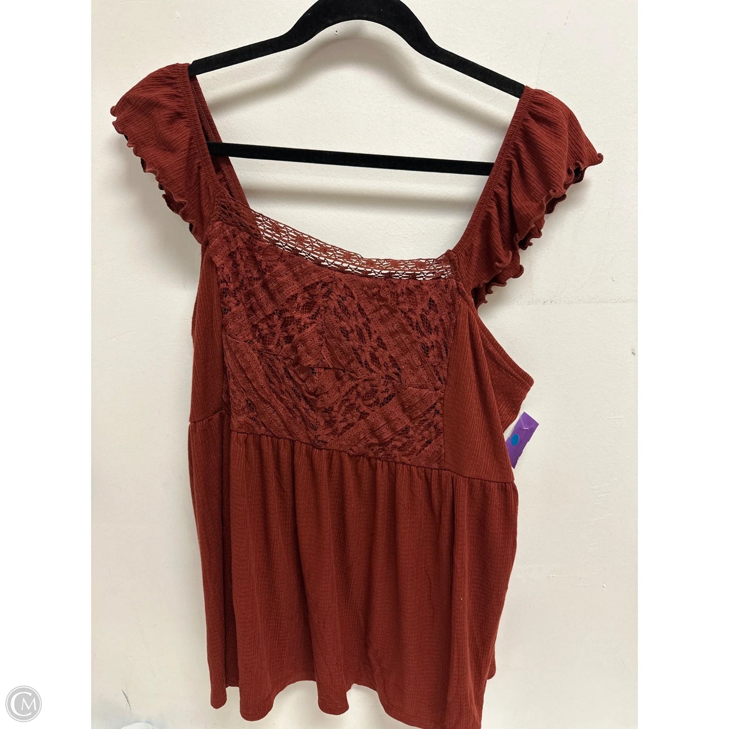 Top Sleeveless By Torrid In Brown, Size: 2x