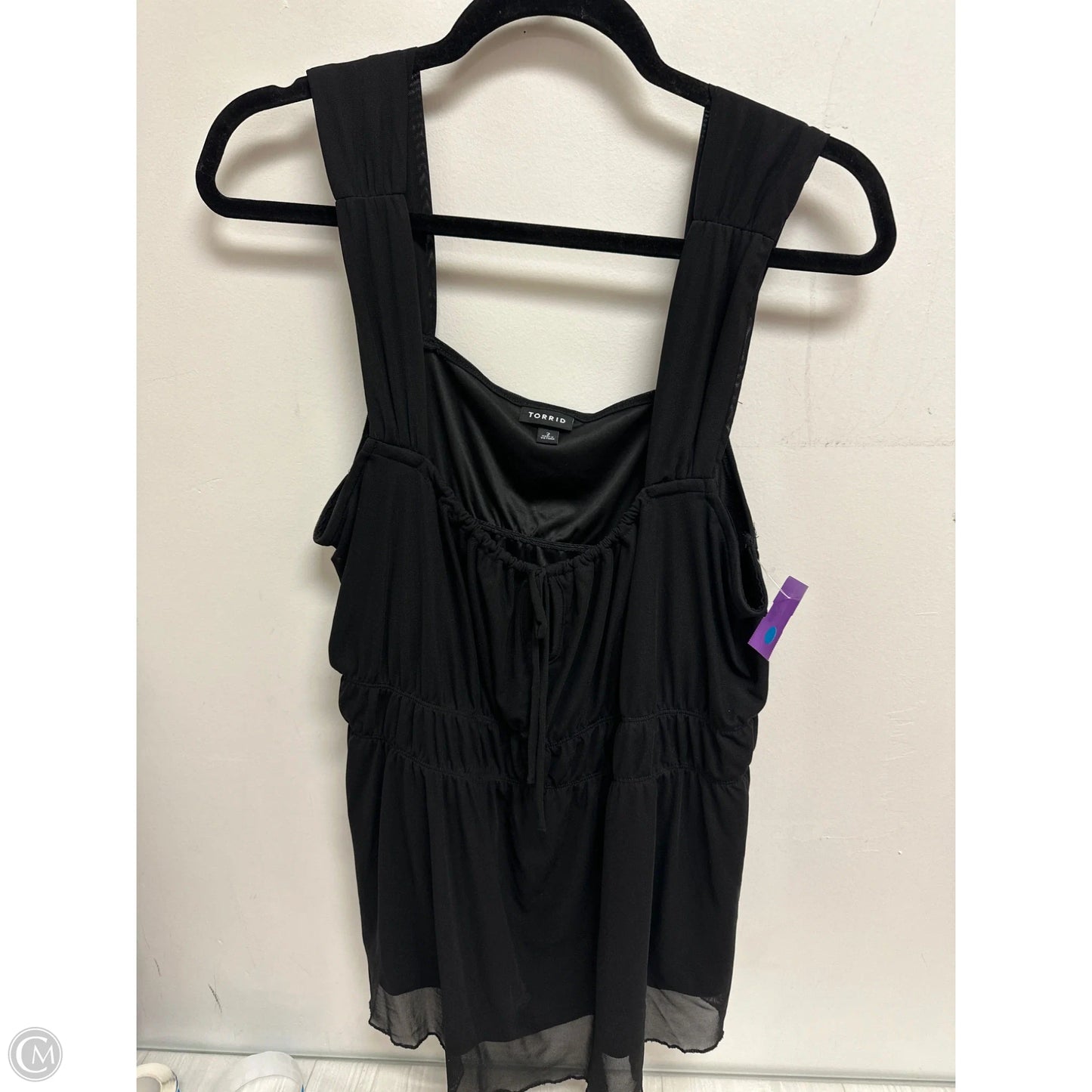 Top Sleeveless By Torrid In Black, Size: 2x