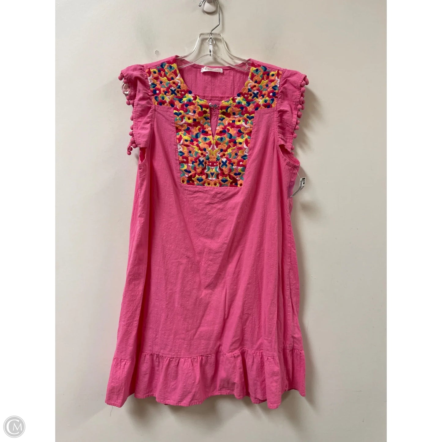 Dress Casual Short By Kirundo In Pink, Size: Xl