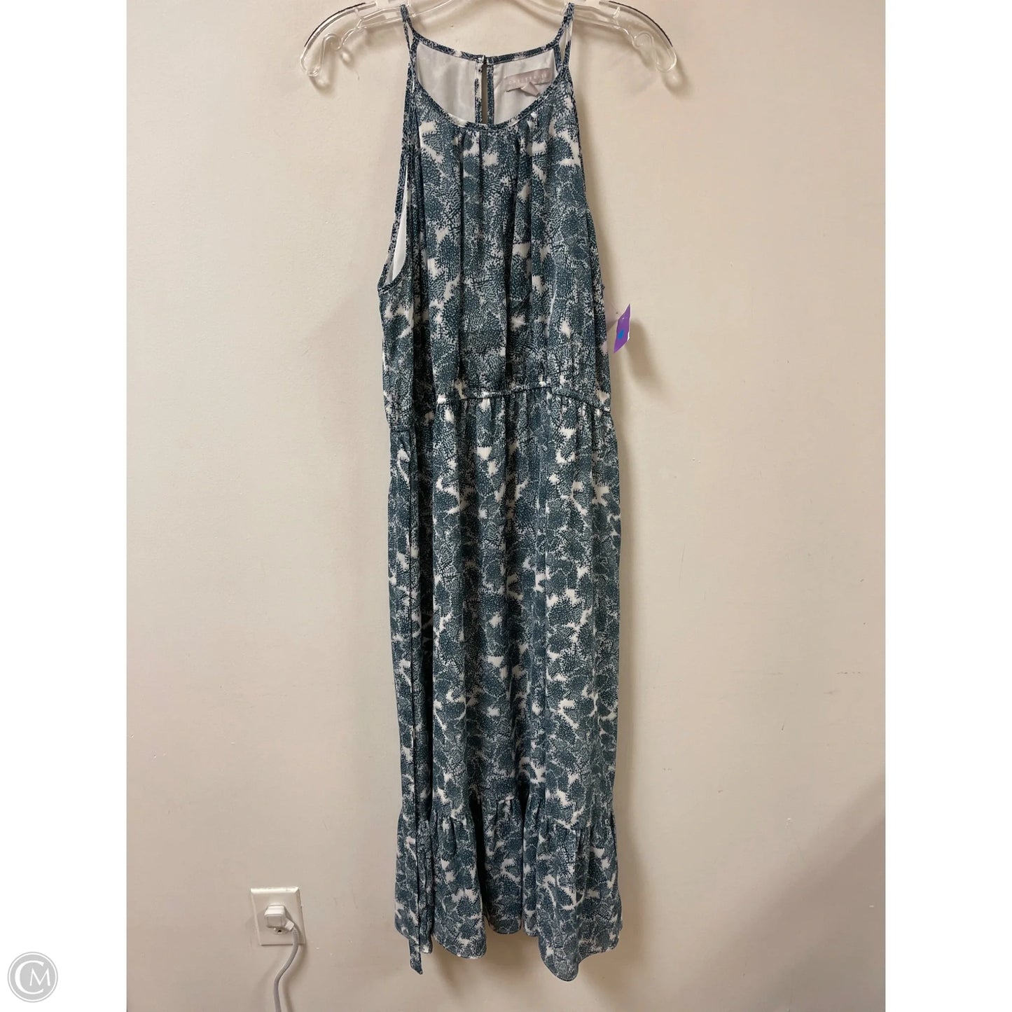Dress Casual Maxi By Chelsea 28 In Blue & White, Size: L