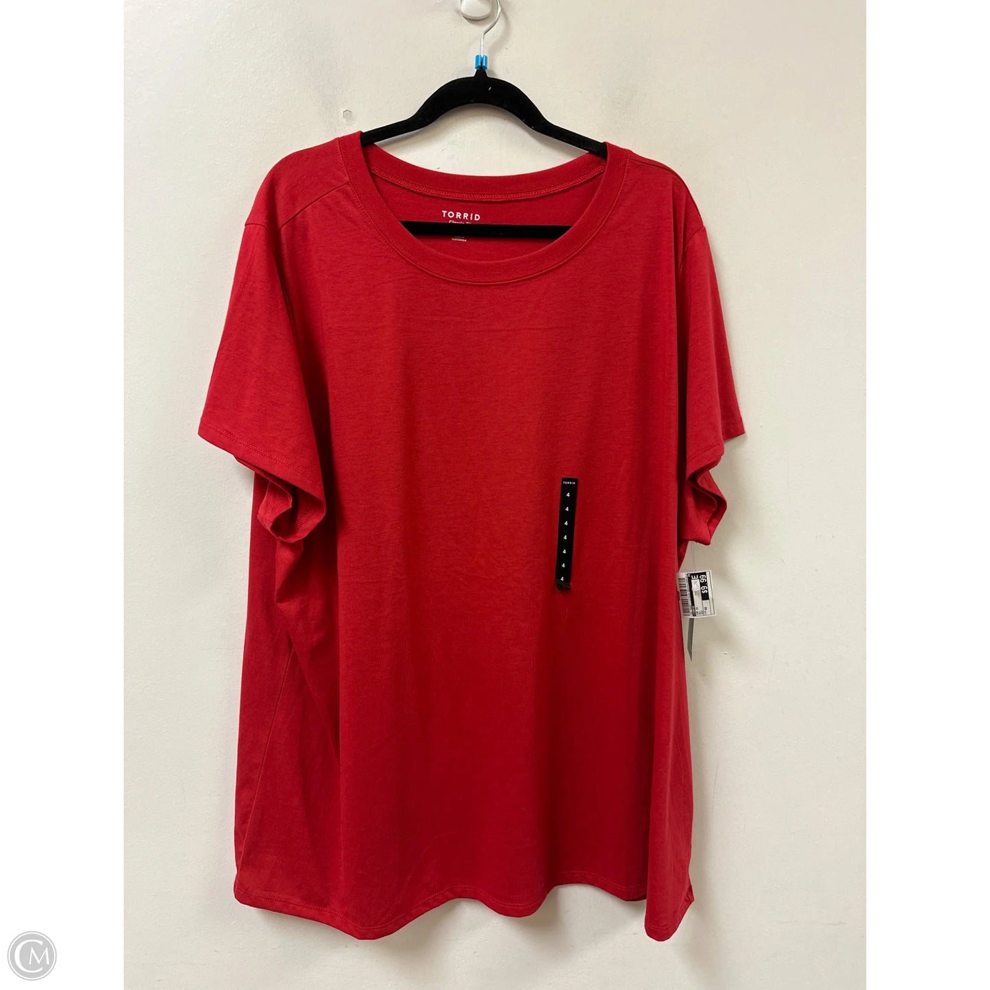 Top Short Sleeve By Torrid In Red, Size: 4x