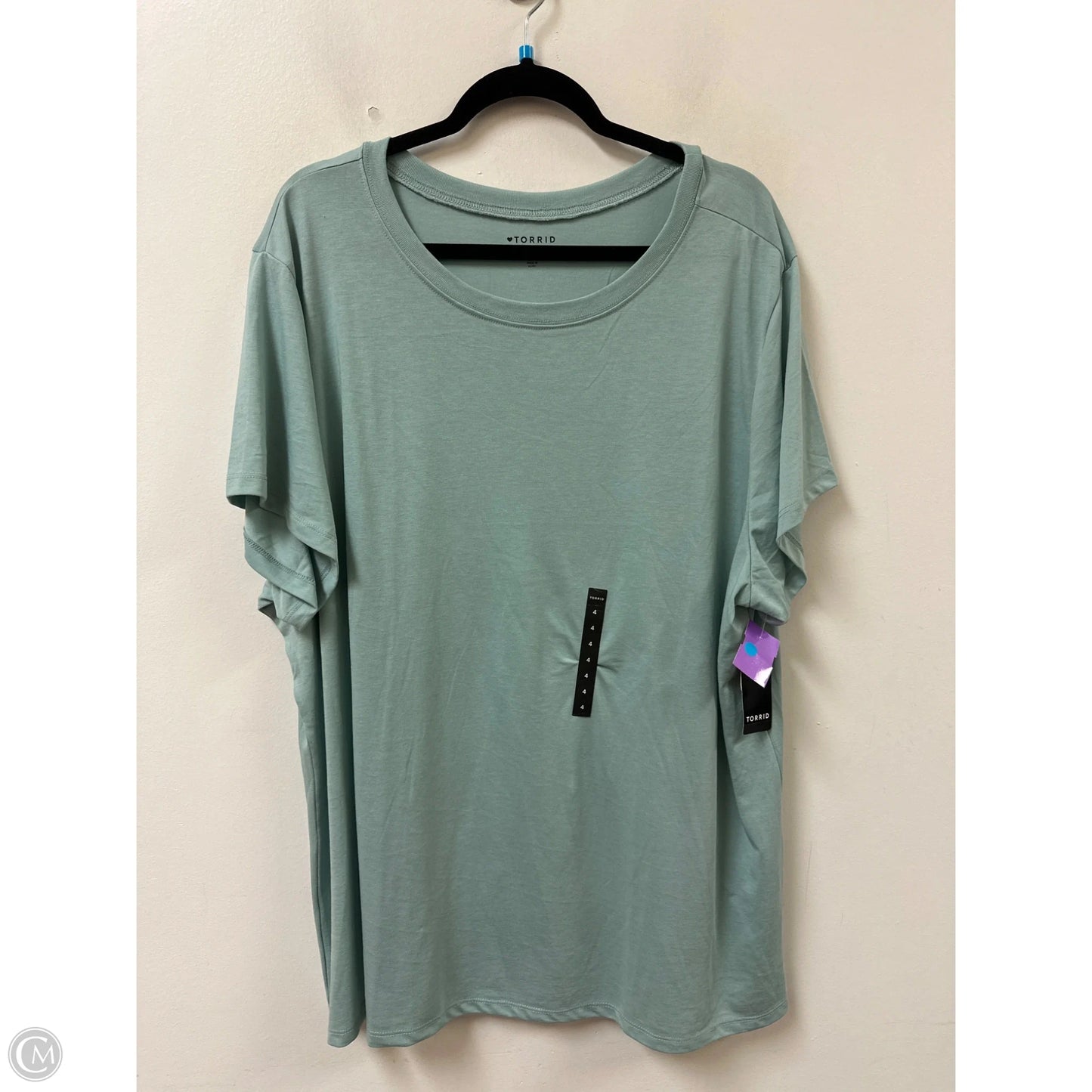 Top Short Sleeve By Torrid In Green, Size: 4x