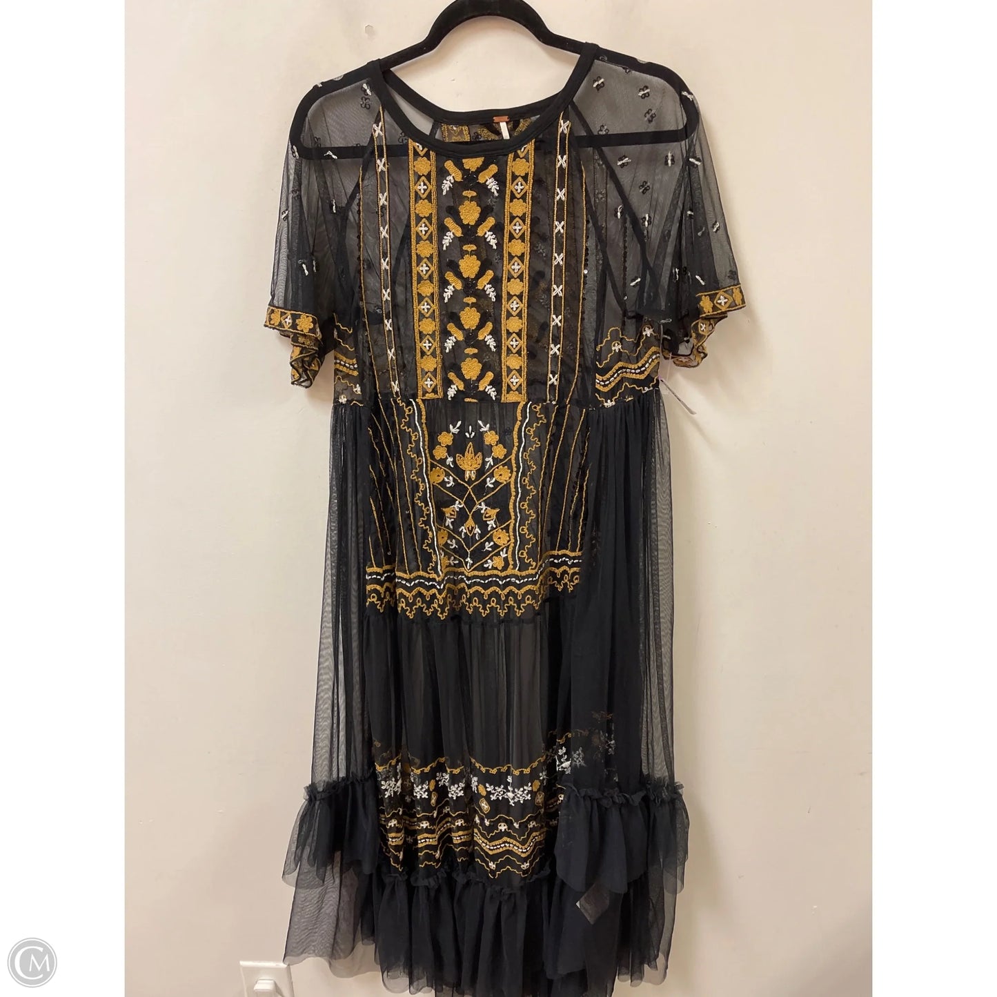 Tunic Short Sleeve By Free People In Black, Size: S