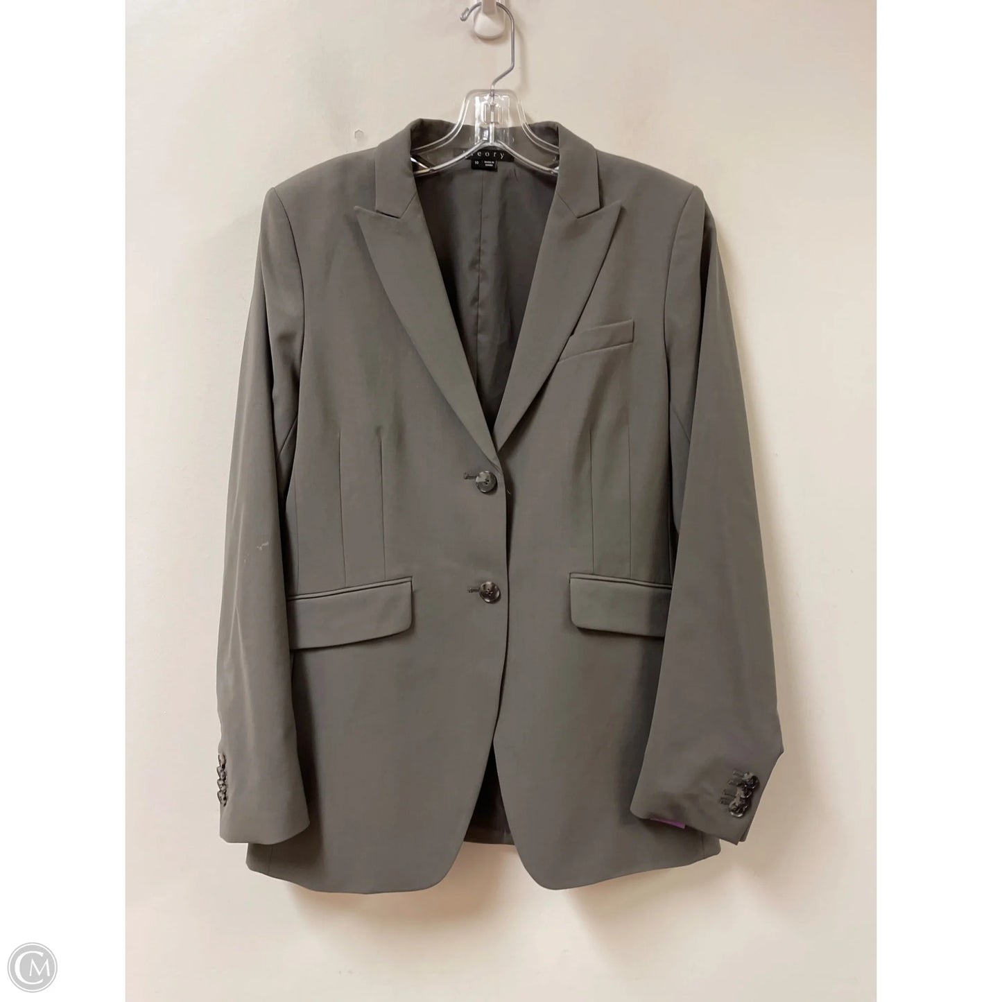 Blazer By Theory In Grey, Size: M