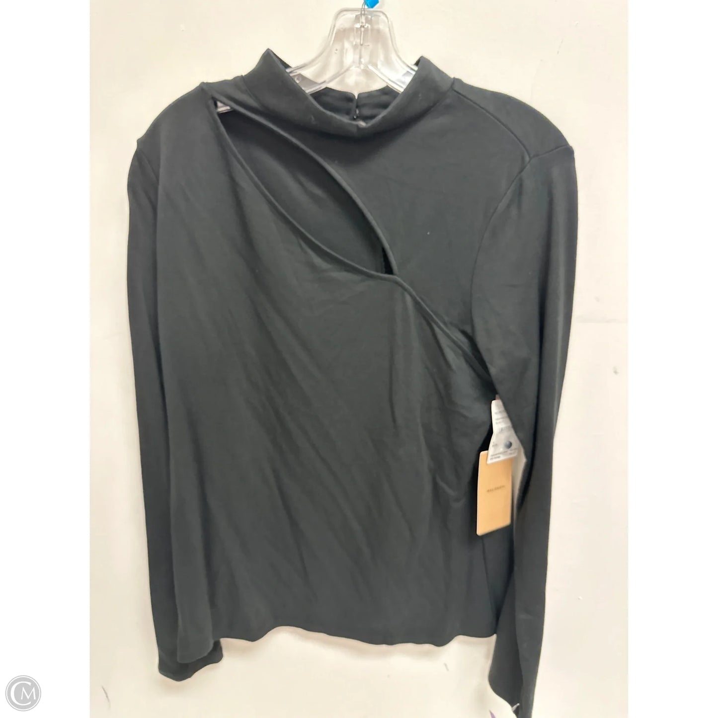 Top Long Sleeve By Halogen In Black, Size: L
